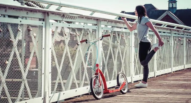 adult scooter, exercise scooter for adults, fitness scooter, scooter with big wheels