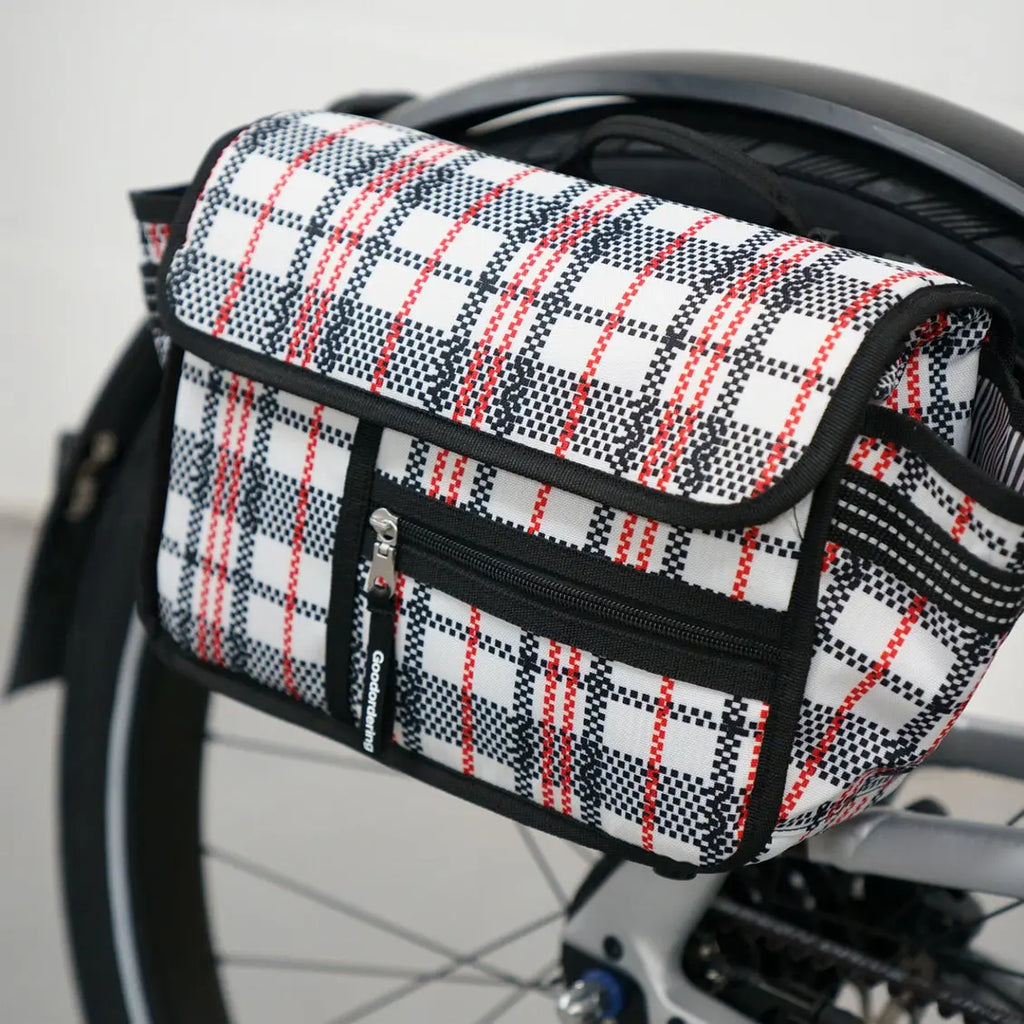 Goodordering Eco Tartan handle bar bag Goodordering