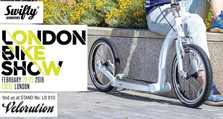 adult scooter, london bike show, kick scooter for adults, scooters with big wheels