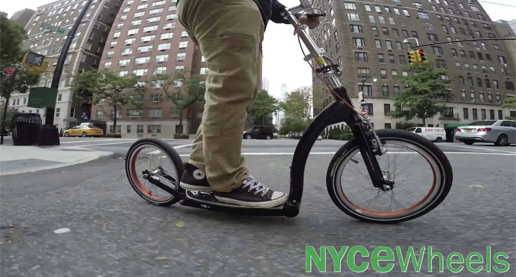 adult scooter, commuting scooter, foldable commuting scooter, scooter with big wheels, foldable scooter