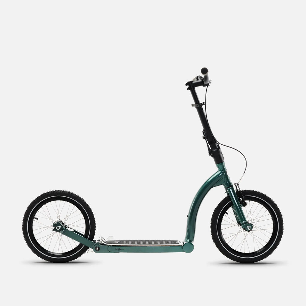 Folding Scooter, Adult Scooter, Kick Scooter, Big wheel scooter, Push Scooter SwiftyONE MK4 Forest Green Swifty Scooters