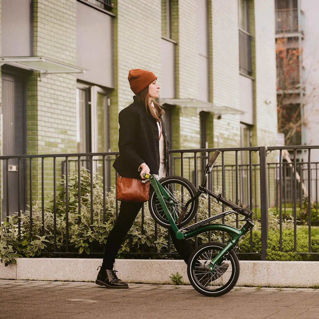 Folding Scooter, Adult Scooter, Kick Scooter, Big wheel scooter, Push Scooter SwiftyONE MK4 Forest Green Swifty Scooters