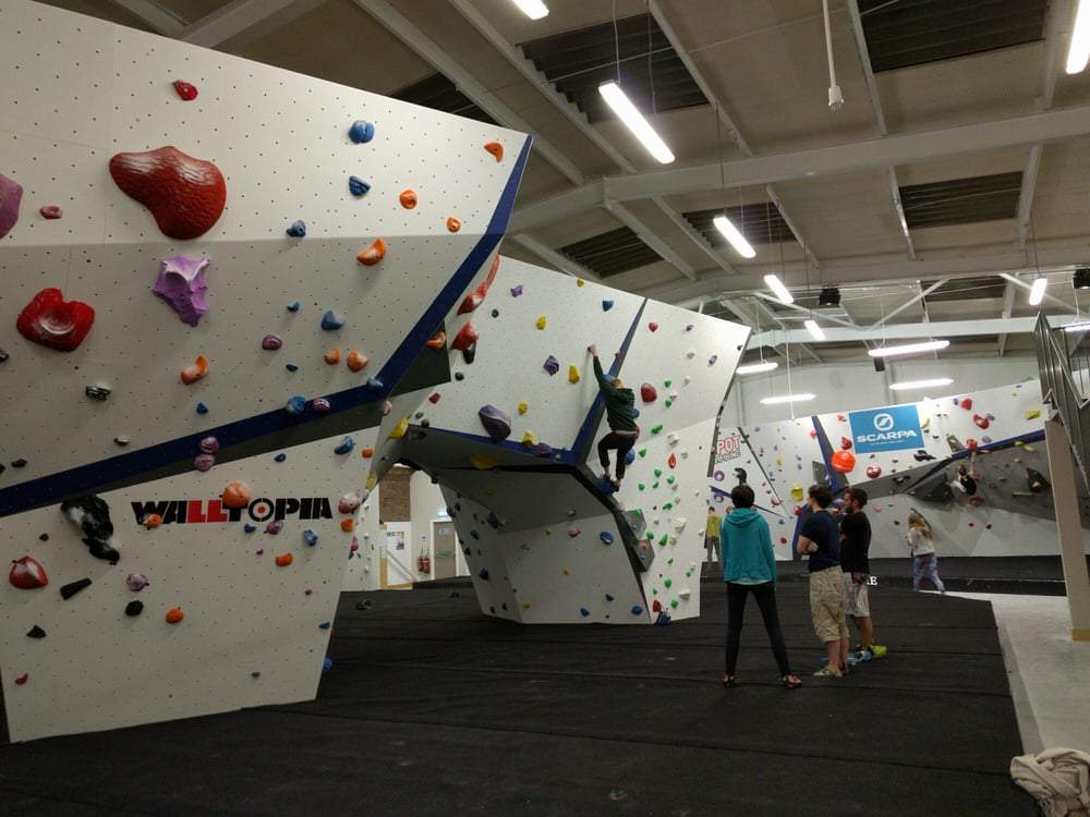 the depot climbing wall, manchester indoor adventure activities, swifty scooters